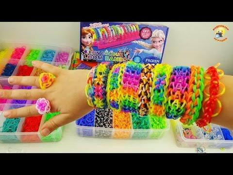 Наборы Loom Bands для плетения из резинок, обзор и распаковка