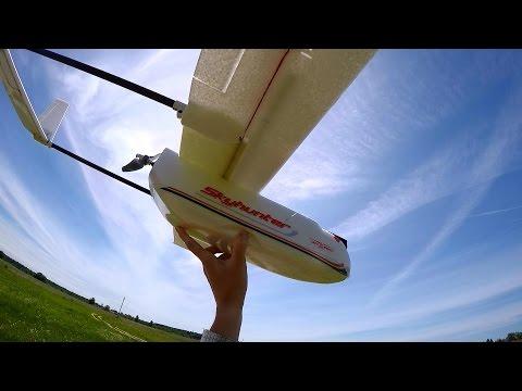 FPV Airplane SKYHUNTER, сборка, полет и потеря камеры. Banggood