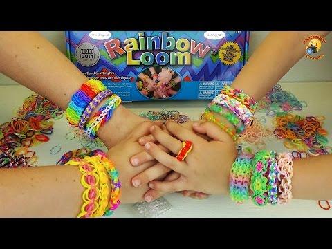 Обзор набора Rainbow Loom и ароматных, ярких резинок. Weaving Gum