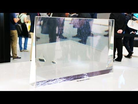 Смотрим прозрачный OLED телевизор Panasonic!