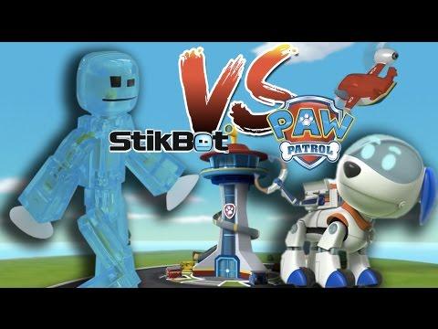 Paw Patrol Щенячий патруль Самолет спасателей - #STIKBOT против Щенков