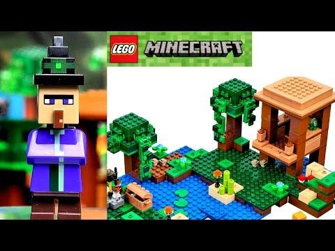 LEGO Minecraft 21133 Хижина ведьмы Обзор видео Лего Майнкрафт 2017