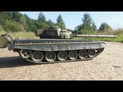 Танк на радиоуправлении VSTANK T72M ... тест-драйв, стрельба