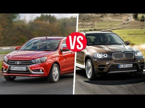 УБИТАЯ BMW X5 VS ЛАДА ВЕСТА!