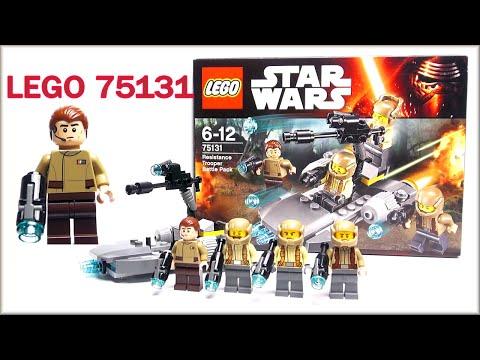 LEGO Star Wars 2016 Resistance Trooper Battle Pack Review! Lego Set 75131