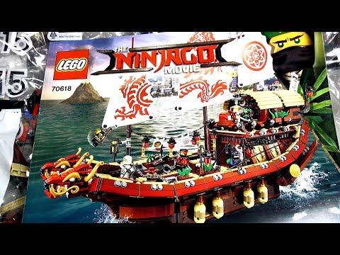 LEGO Ninjago Movie 70618 Летающий корабль Мастера Ву распаковка набора Лего Ниндзяго Фильм