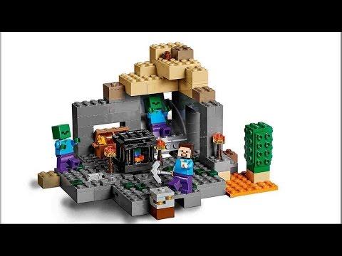 LEGO Minecraft  21119 Подземелье. Обзор конструктора Лего Майнкрафт на русском. Варлорд Лего видео