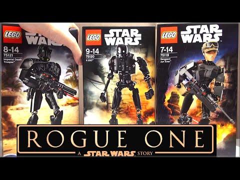 LEGO Star Wars наборы Изгой-Один Имперский Штурмовик Смерти, K-2SO, Сержант Джин Эрсо Звёздные войны