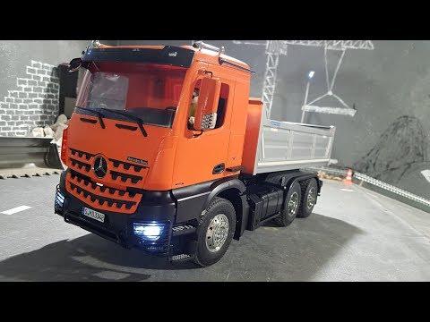 Mercedes-Benz Arocs 3348 6x4 ГОТОВ ...Тест-драйв грузовика на радиоуправлении, RC Truck.Часть 3