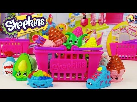 Шопкинс - обзор игрового набора. Корзиночки с сюрпризами, фигурки / Shopkins Series 2 Playset Moose