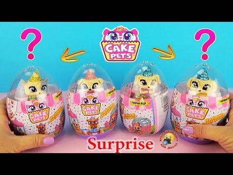 Сюрпризы CAKE PETS питомцы в домике - ВОЛШЕБНОЕ ЯЙЦО! Игровой набор серии Пёсики