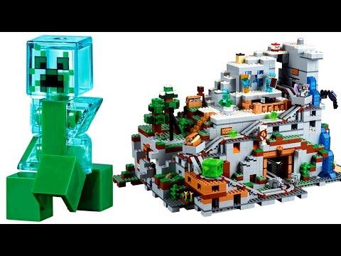 Лего Майнкрафт Горная пещера 21137 Видео обзор LEGO Minecraft  2017 The Mountain Cave