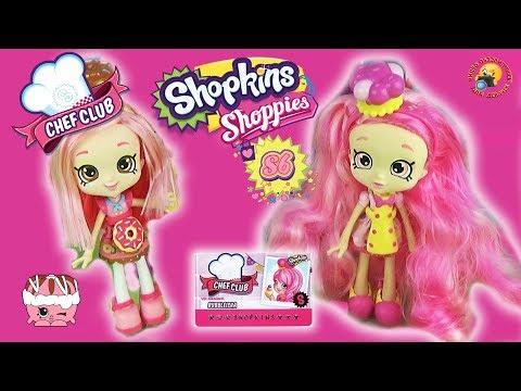 ШОПКИНС 6 сезон ШЕФ КЛУБ Куклы Donatina и Bubbleisha Набор фигурок 5 друзей Shopkins S6 Chef Club